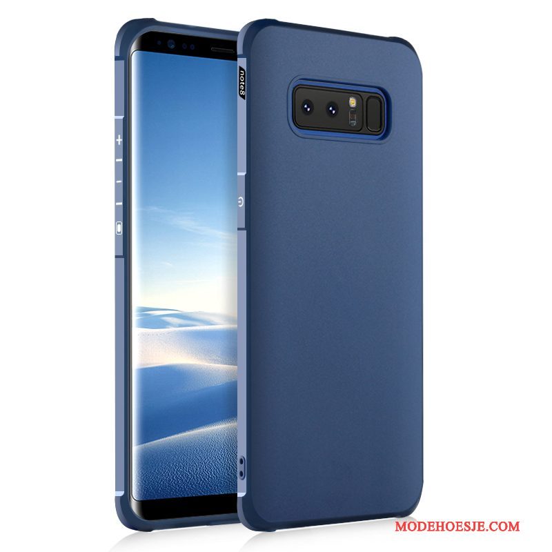 Hoesje Samsung Galaxy Note 8 Siliconen Telefoon Zwart, Hoes Samsung Galaxy Note 8 Zacht Anti-fall Trend