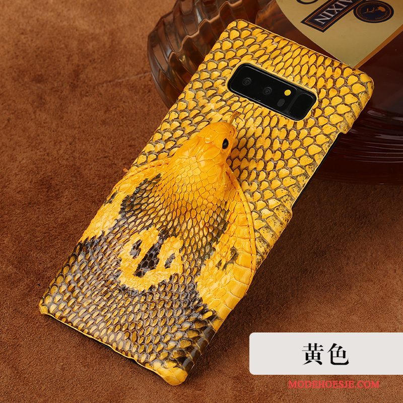 Hoesje Samsung Galaxy Note 8 Vintage Trend Pas, Hoes Samsung Galaxy Note 8 Leer Telefoon Elegante