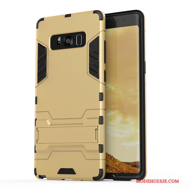 Hoesje Samsung Galaxy Note 8 Zacht Anti-fall Hard, Hoes Samsung Galaxy Note 8 Bescherming Blauwtelefoon