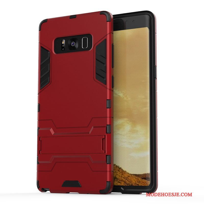 Hoesje Samsung Galaxy Note 8 Zacht Anti-fall Hard, Hoes Samsung Galaxy Note 8 Bescherming Blauwtelefoon