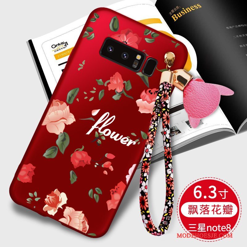 Hoesje Samsung Galaxy Note 8 Zacht Anti-fall Zwart, Hoes Samsung Galaxy Note 8 Zakken Trendtelefoon