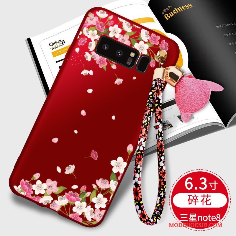 Hoesje Samsung Galaxy Note 8 Zacht Anti-fall Zwart, Hoes Samsung Galaxy Note 8 Zakken Trendtelefoon