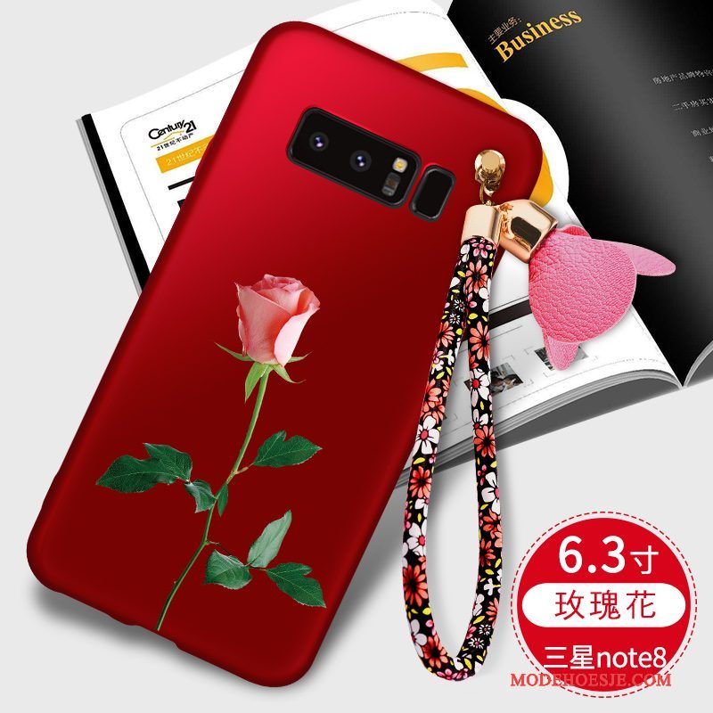 Hoesje Samsung Galaxy Note 8 Zacht Anti-fall Zwart, Hoes Samsung Galaxy Note 8 Zakken Trendtelefoon