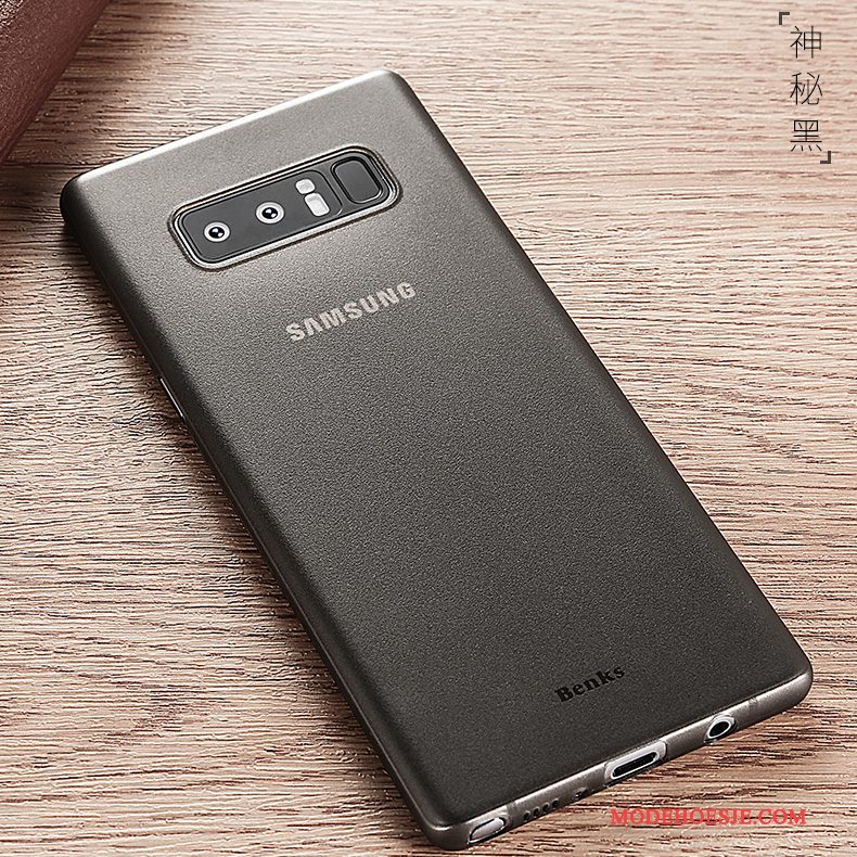 Hoesje Samsung Galaxy Note 8 Zacht Doorzichtig Schrobben, Hoes Samsung Galaxy Note 8 Bescherming Wit Bedrijf