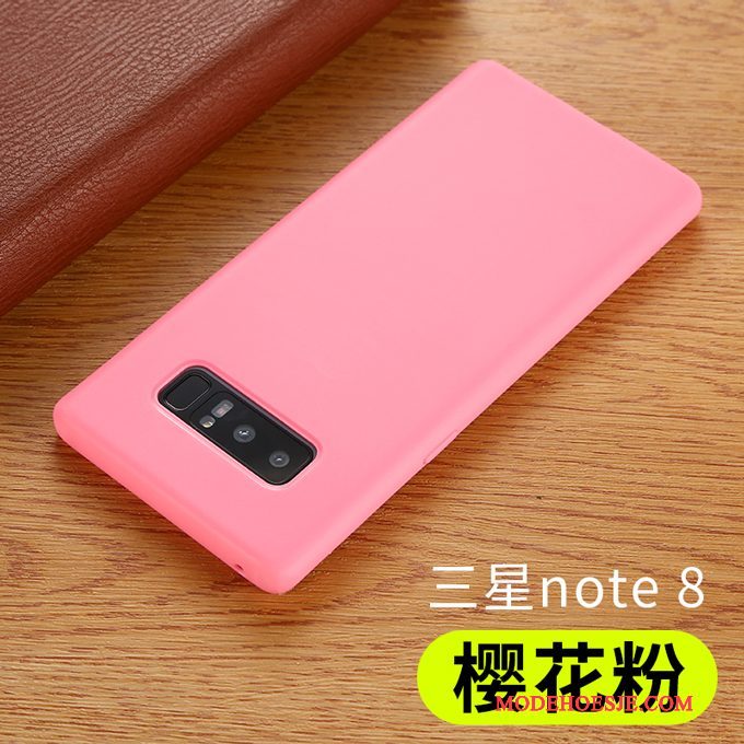 Hoesje Samsung Galaxy Note 8 Zacht Telefoon Pu, Hoes Samsung Galaxy Note 8 Zakken Zwart Anti-fall