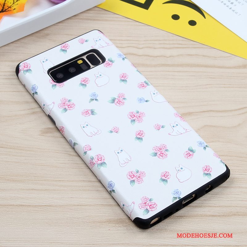 Hoesje Samsung Galaxy Note 8 Zacht Telefoon Roze, Hoes Samsung Galaxy Note 8 Siliconen Anti-fall