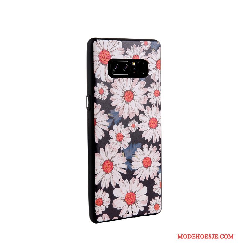 Hoesje Samsung Galaxy Note 8 Zacht Telefoon Trend, Hoes Samsung Galaxy Note 8 Bescherming Bedrijf Zwart