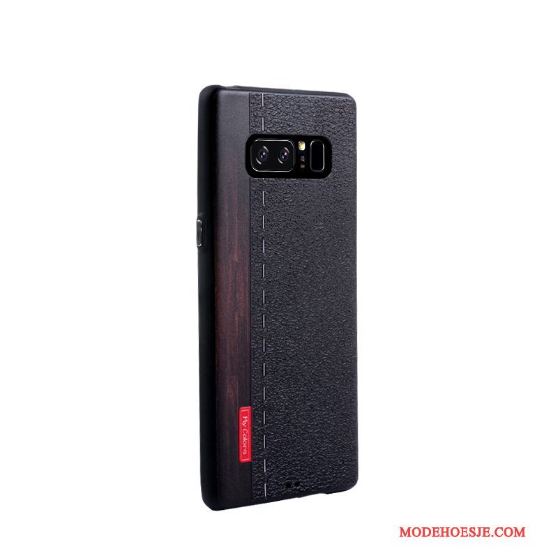 Hoesje Samsung Galaxy Note 8 Zacht Telefoon Trend, Hoes Samsung Galaxy Note 8 Bescherming Bedrijf Zwart