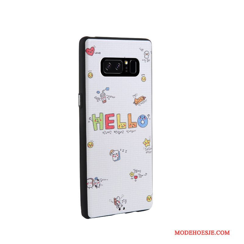 Hoesje Samsung Galaxy Note 8 Zacht Telefoon Trend, Hoes Samsung Galaxy Note 8 Bescherming Bedrijf Zwart