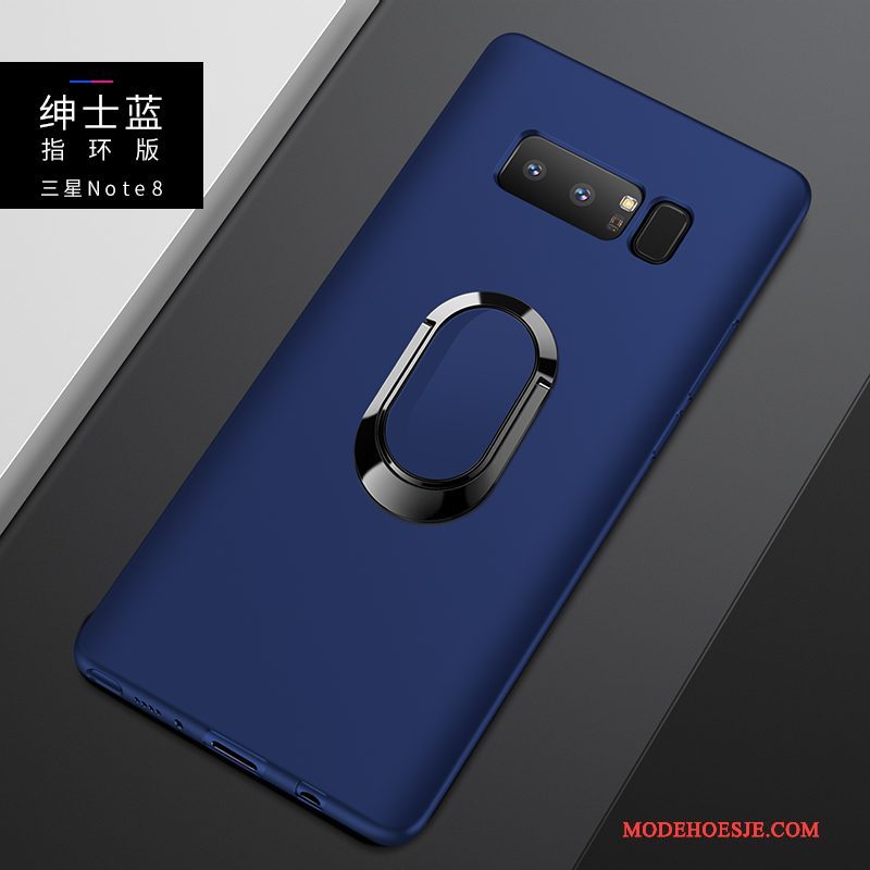 Hoesje Samsung Galaxy Note 8 Zacht Trend Schrobben, Hoes Samsung Galaxy Note 8 Siliconen Anti-fall Zwart