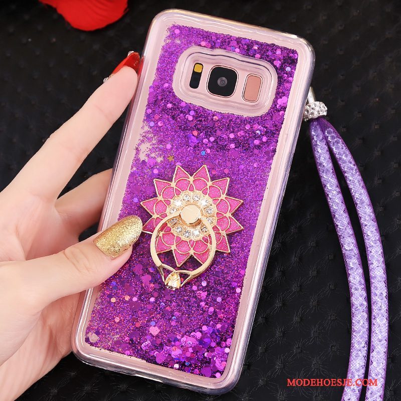 Hoesje Samsung Galaxy Note 8 Zakken Anti-fall Hanger, Hoes Samsung Galaxy Note 8 Bescherming Purper Persoonlijk