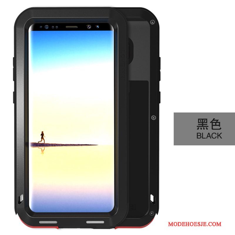 Hoesje Samsung Galaxy Note 8 Zakken Geeltelefoon, Hoes Samsung Galaxy Note 8 Bescherming Anti-fall Drie Verdedigingen