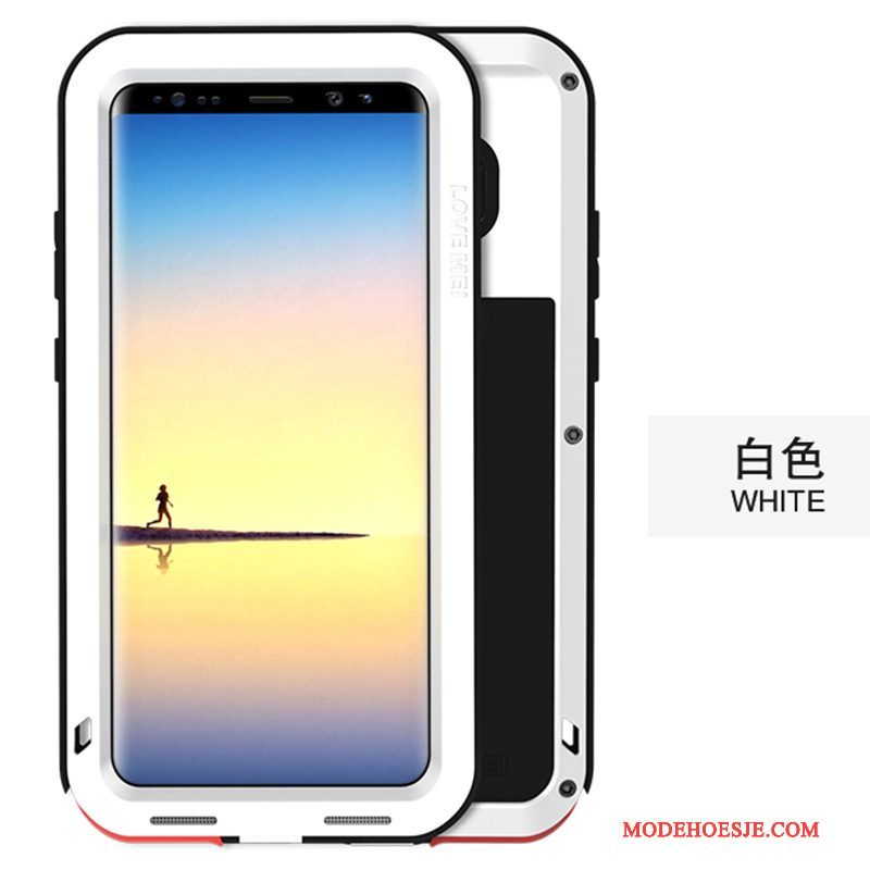 Hoesje Samsung Galaxy Note 8 Zakken Geeltelefoon, Hoes Samsung Galaxy Note 8 Bescherming Anti-fall Drie Verdedigingen