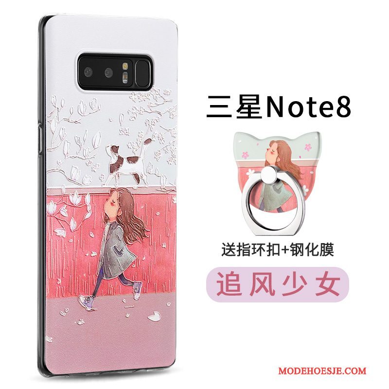 Hoesje Samsung Galaxy Note 8 Zakken Klittenband Dun, Hoes Samsung Galaxy Note 8 Kleur Persoonlijktelefoon