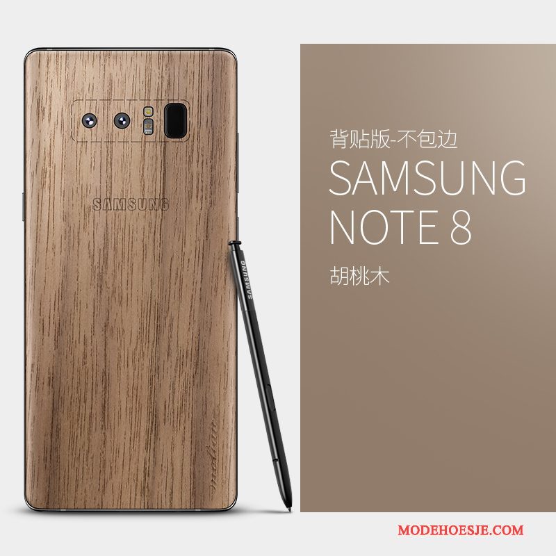 Hoesje Samsung Galaxy Note 8 Zakken Massief Hout Dun, Hoes Samsung Galaxy Note 8 Bescherming Telefoon