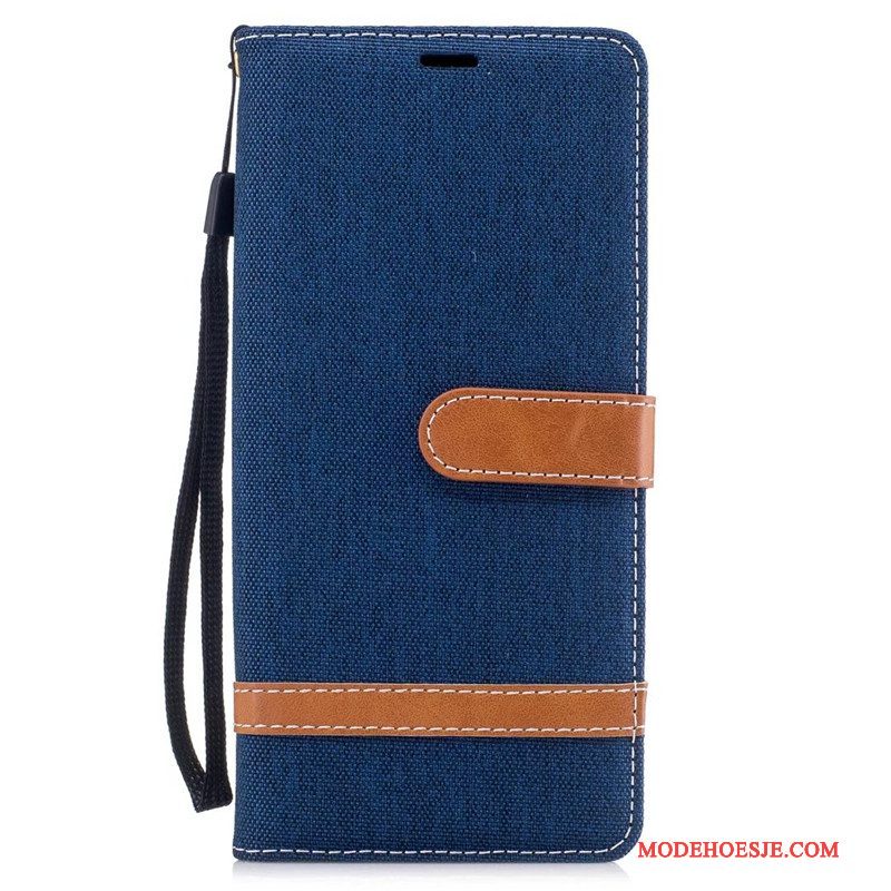 Hoesje Samsung Galaxy Note 8 Zakken Rood Trend, Hoes Samsung Galaxy Note 8 Bescherming Denim