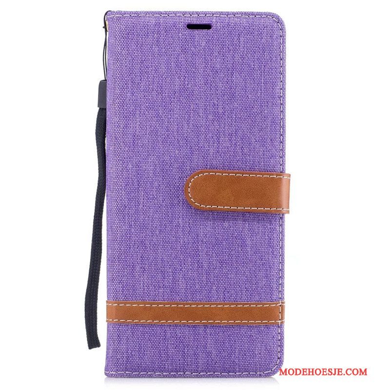 Hoesje Samsung Galaxy Note 8 Zakken Rood Trend, Hoes Samsung Galaxy Note 8 Bescherming Denim