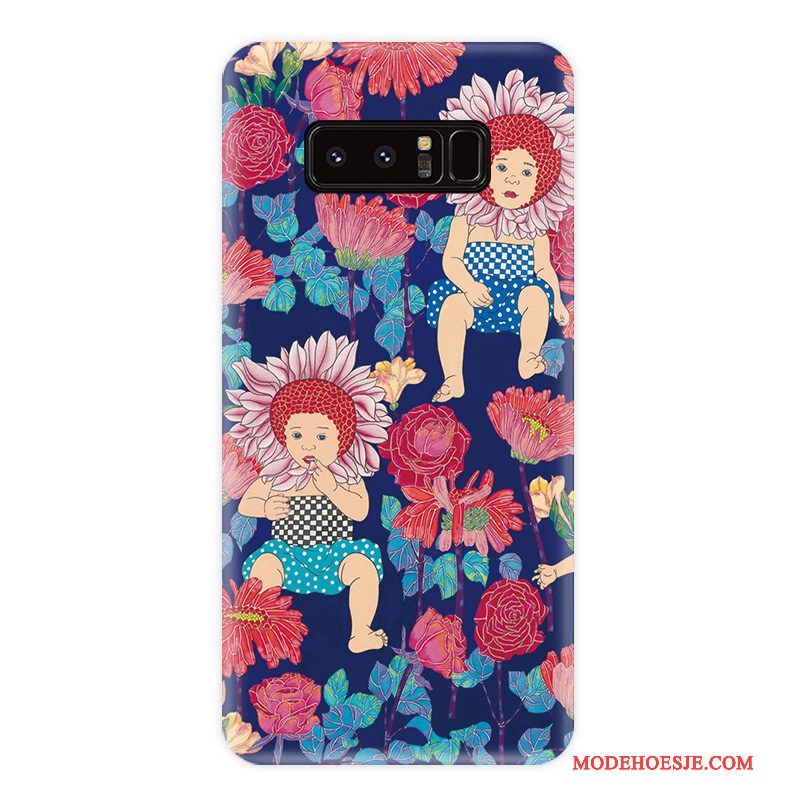 Hoesje Samsung Galaxy Note 8 Zakken Wind Streep, Hoes Samsung Galaxy Note 8 Zacht Bloemen Persoonlijk