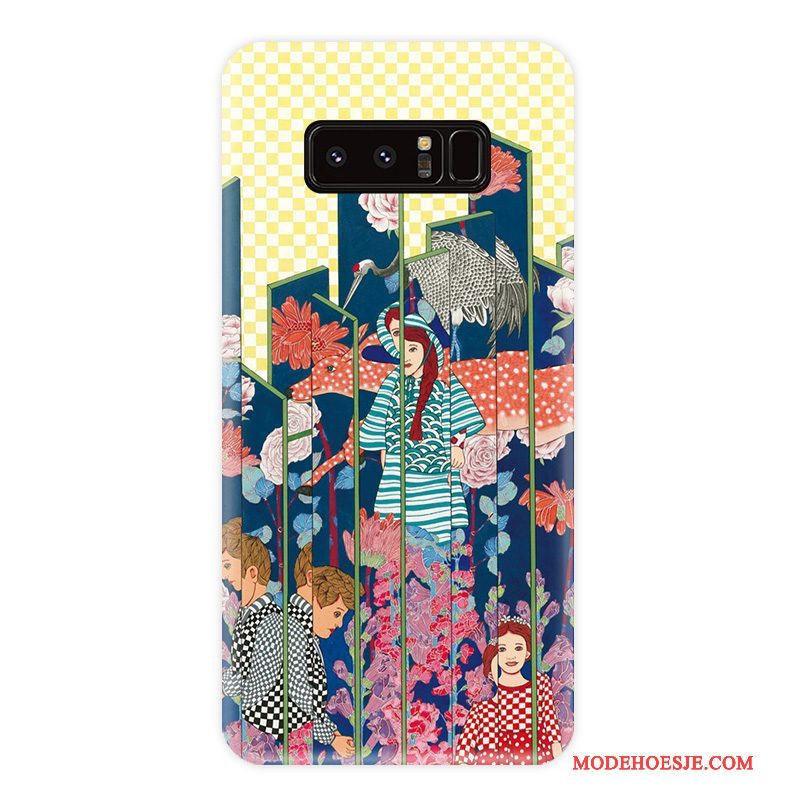 Hoesje Samsung Galaxy Note 8 Zakken Wind Streep, Hoes Samsung Galaxy Note 8 Zacht Bloemen Persoonlijk