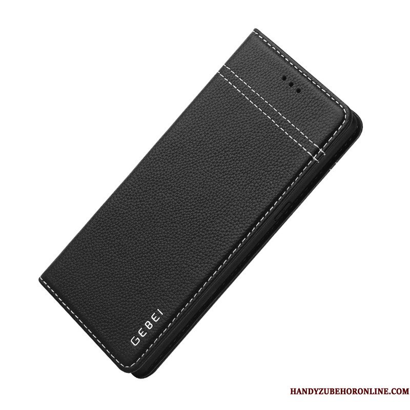 Hoesje Samsung Galaxy Note 9 Folio Anti-fall Zwart, Hoes Samsung Galaxy Note 9 Zakken