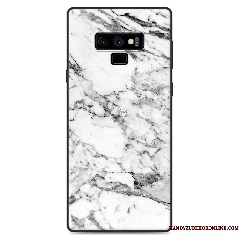 Hoesje Samsung Galaxy Note 9 Houtnerf Anti-fall Wind, Hoes Samsung Galaxy Note 9 Bescherming Zwarttelefoon