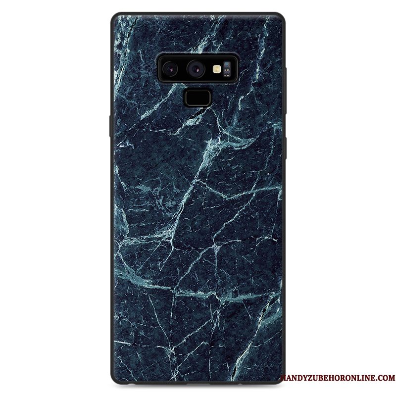 Hoesje Samsung Galaxy Note 9 Houtnerf Anti-fall Wind, Hoes Samsung Galaxy Note 9 Bescherming Zwarttelefoon