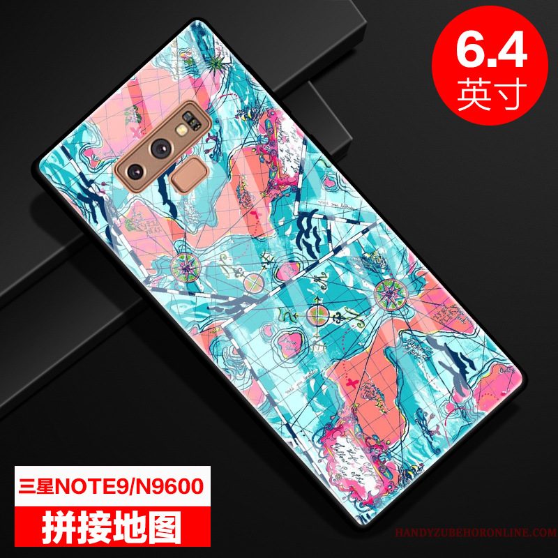 Hoesje Samsung Galaxy Note 9 Kleur Glas Spiegel, Hoes Samsung Galaxy Note 9 Bescherming Persoonlijk Gekleurde