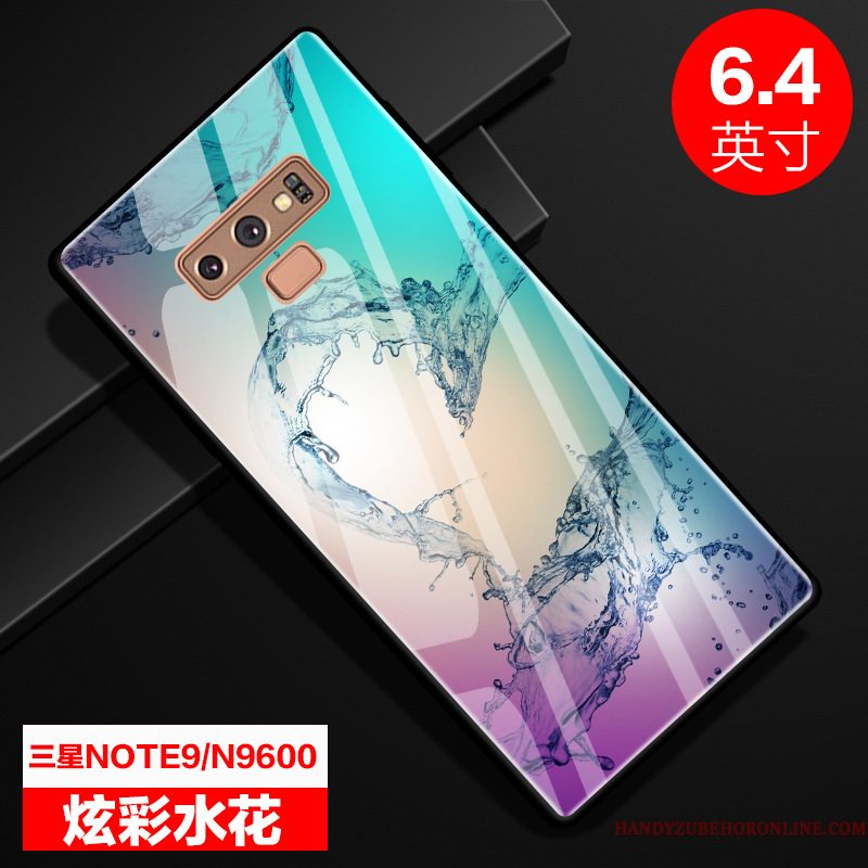 Hoesje Samsung Galaxy Note 9 Kleur Glas Spiegel, Hoes Samsung Galaxy Note 9 Bescherming Persoonlijk Gekleurde