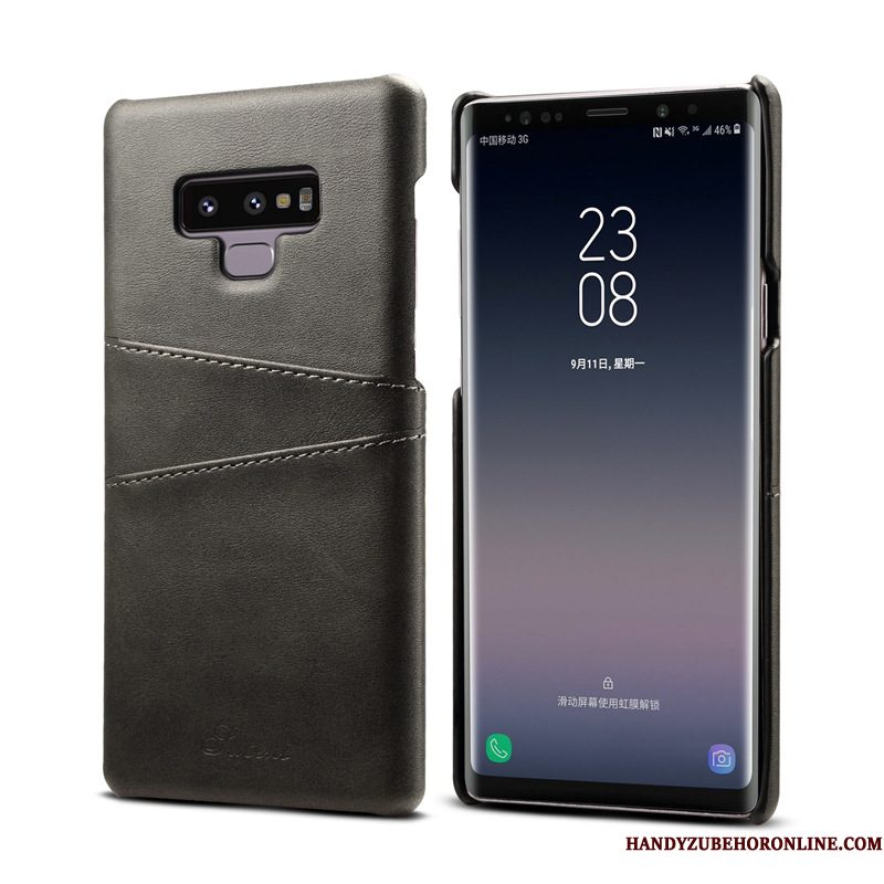 Hoesje Samsung Galaxy Note 9 Leer Duntelefoon, Hoes Samsung Galaxy Note 9 Geel