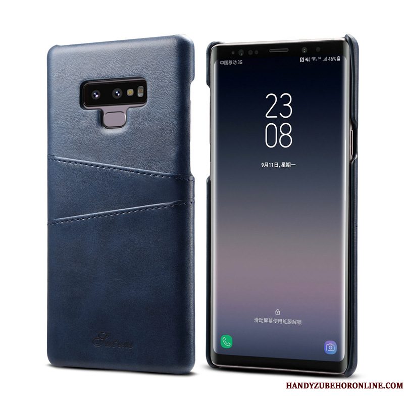 Hoesje Samsung Galaxy Note 9 Leer Duntelefoon, Hoes Samsung Galaxy Note 9 Geel