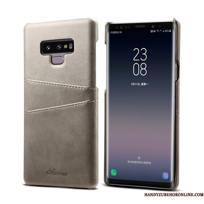 Hoesje Samsung Galaxy Note 9 Leer Duntelefoon, Hoes Samsung Galaxy Note 9 Geel