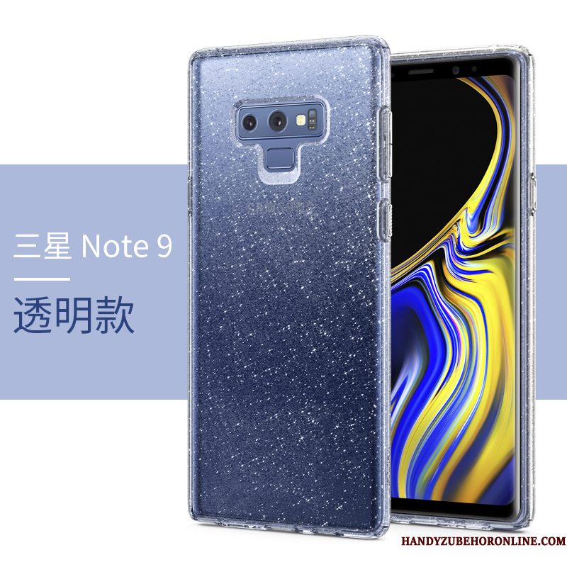 Hoesje Samsung Galaxy Note 9 Mode Nieuw Net Red, Hoes Samsung Galaxy Note 9 Siliconen Doorzichtig Trendy Merk