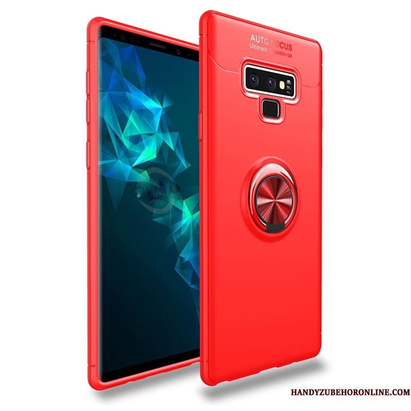 Hoesje Samsung Galaxy Note 9 Ondersteuning Rood Auto, Hoes Samsung Galaxy Note 9 Telefoon Magnetisch