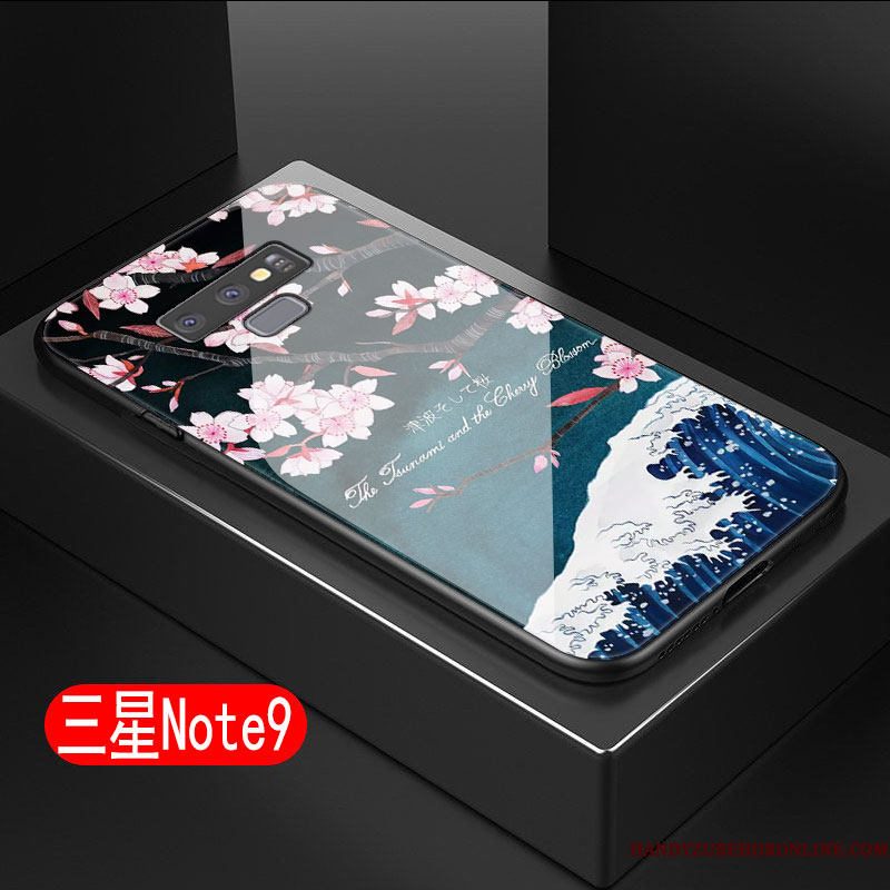 Hoesje Samsung Galaxy Note 9 Zacht Anti-fall Kunst, Hoes Samsung Galaxy Note 9 Zakken Geel Hard