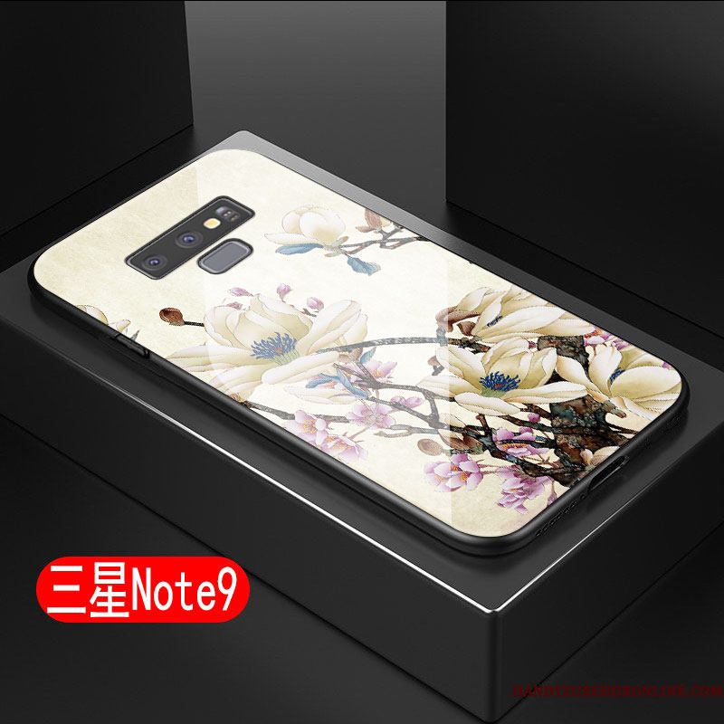 Hoesje Samsung Galaxy Note 9 Zacht Anti-fall Kunst, Hoes Samsung Galaxy Note 9 Zakken Geel Hard