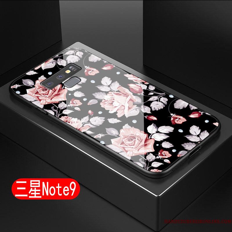 Hoesje Samsung Galaxy Note 9 Zacht Anti-fall Kunst, Hoes Samsung Galaxy Note 9 Zakken Geel Hard