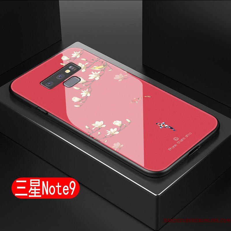 Hoesje Samsung Galaxy Note 9 Zacht Anti-fall Kunst, Hoes Samsung Galaxy Note 9 Zakken Geel Hard