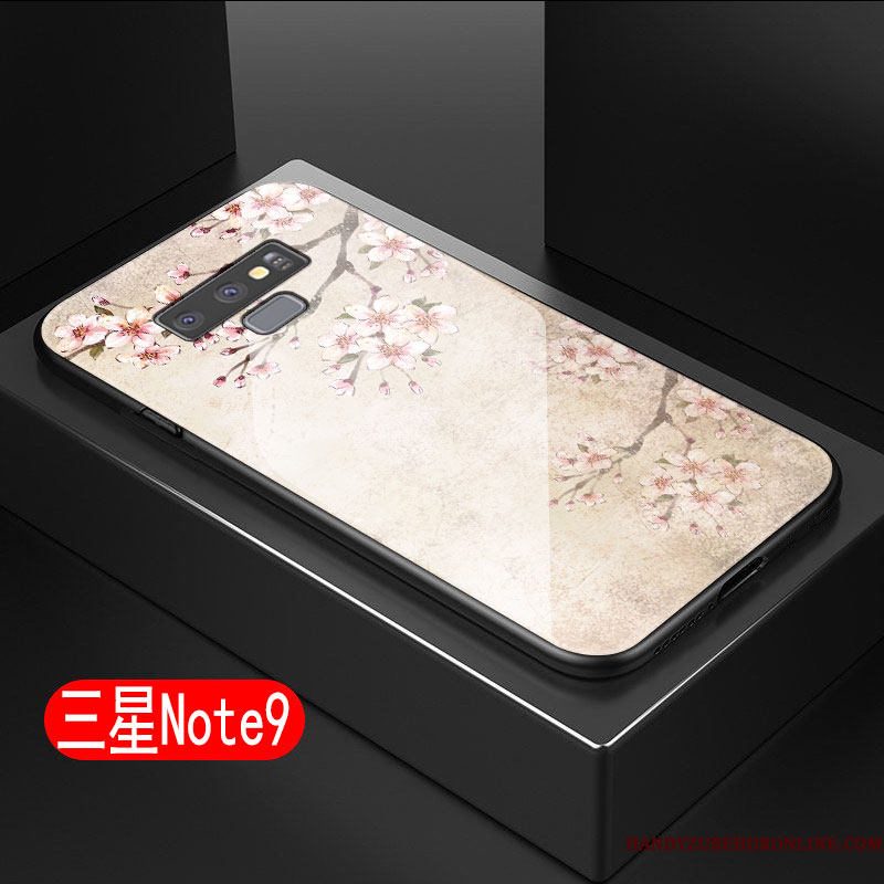 Hoesje Samsung Galaxy Note 9 Zacht Anti-fall Kunst, Hoes Samsung Galaxy Note 9 Zakken Geel Hard