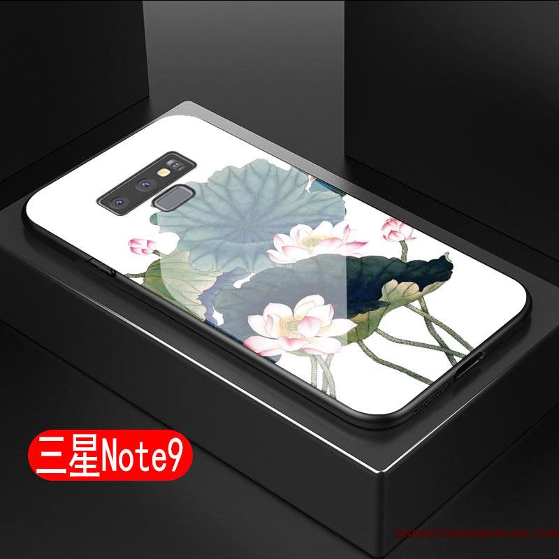 Hoesje Samsung Galaxy Note 9 Zacht Anti-fall Kunst, Hoes Samsung Galaxy Note 9 Zakken Geel Hard