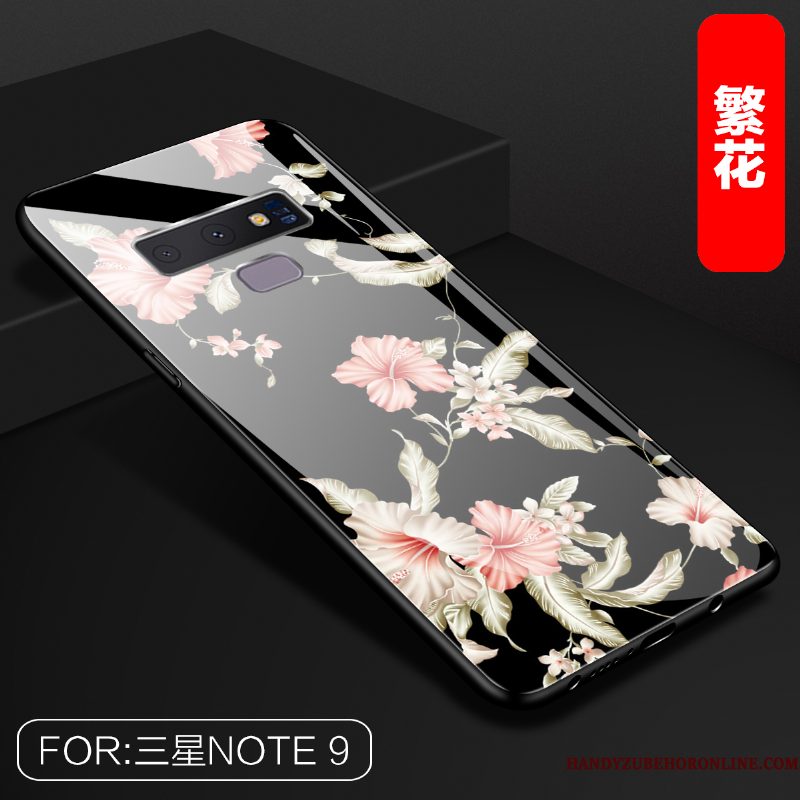 Hoesje Samsung Galaxy Note 9 Zakken Spiegel Zwart, Hoes Samsung Galaxy Note 9 Scheppend Anti-falltelefoon