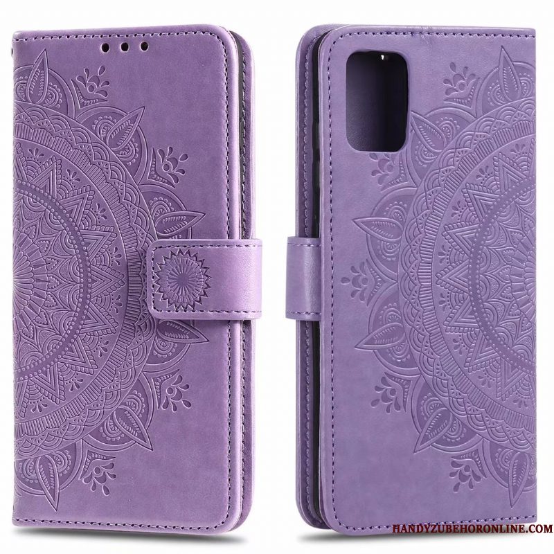 Hoesje Samsung Galaxy Note20 Zakken Kaart Roze, Hoes Samsung Galaxy Note20 Leer