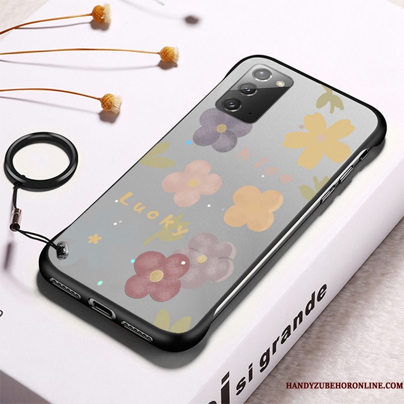 Hoesje Samsung Galaxy Note20 Zakken Zwart Hard, Hoes Samsung Galaxy Note20 Vers Patroon