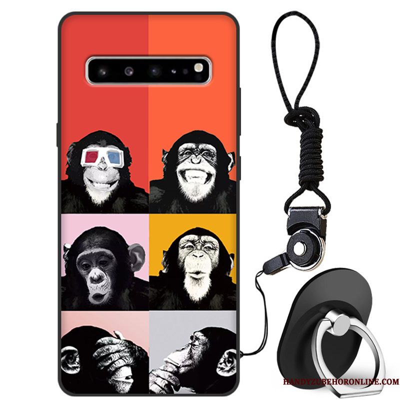 Hoesje Samsung Galaxy S10 5g Bescherming Telefoon Rood, Hoes Samsung Galaxy S10 5g Zakken Anti-fall Trendy Merk