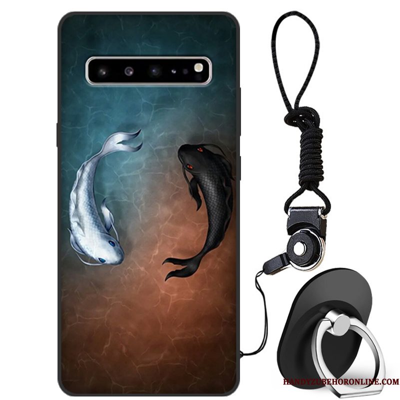 Hoesje Samsung Galaxy S10 5g Bescherming Telefoon Rood, Hoes Samsung Galaxy S10 5g Zakken Anti-fall Trendy Merk