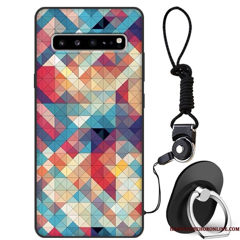 Hoesje Samsung Galaxy S10 5g Bescherming Telefoon Rood, Hoes Samsung Galaxy S10 5g Zakken Anti-fall Trendy Merk