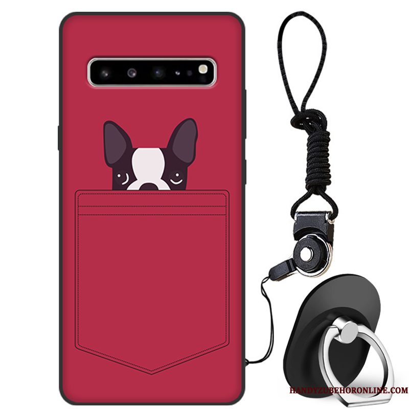 Hoesje Samsung Galaxy S10 5g Bescherming Telefoon Rood, Hoes Samsung Galaxy S10 5g Zakken Anti-fall Trendy Merk