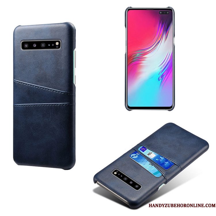 Hoesje Samsung Galaxy S10 5g Leer Mini Persoonlijk, Hoes Samsung Galaxy S10 5g Koetelefoon