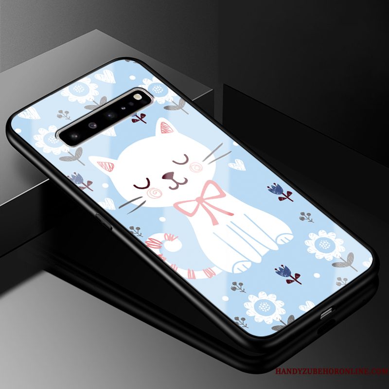 Hoesje Samsung Galaxy S10 5g Siliconen Anti-fall Groen, Hoes Samsung Galaxy S10 5g Bescherming Telefoon Mooie