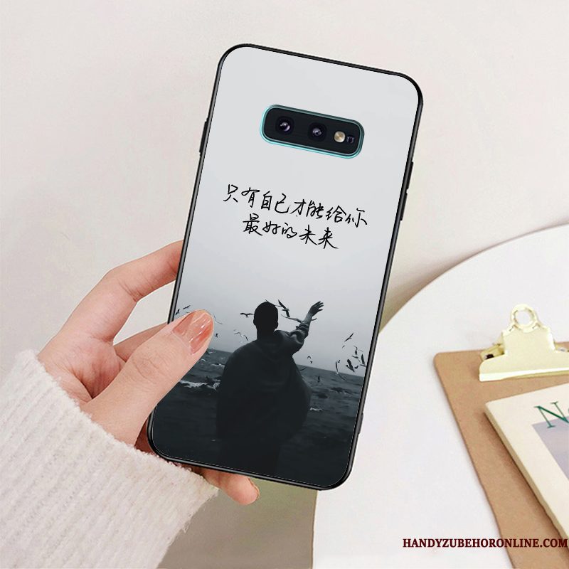 Hoesje Samsung Galaxy S10 5g Siliconen Bedrijf Zwart, Hoes Samsung Galaxy S10 5g Bescherming Anti-falltelefoon