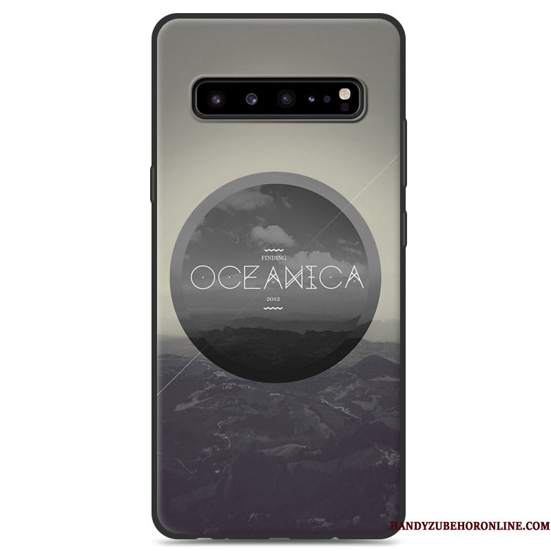 Hoesje Samsung Galaxy S10 5g Siliconen Zwarttelefoon, Hoes Samsung Galaxy S10 5g Bescherming Persoonlijk Grijs